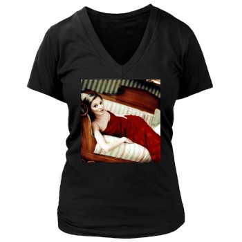 Alexandra Maria Lara Women's Deep V-Neck TShirt