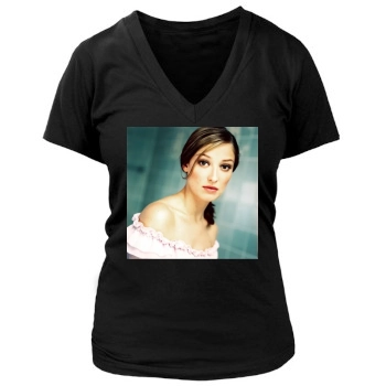 Alexandra Maria Lara Women's Deep V-Neck TShirt