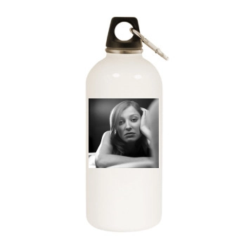 Alexandra Maria Lara White Water Bottle With Carabiner