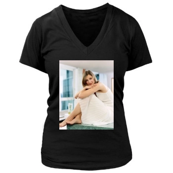 Alexandra Maria Lara Women's Deep V-Neck TShirt