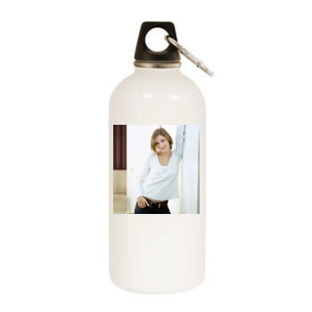 Alexandra Maria Lara White Water Bottle With Carabiner