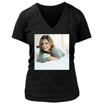 Alexandra Maria Lara Women's Deep V-Neck TShirt