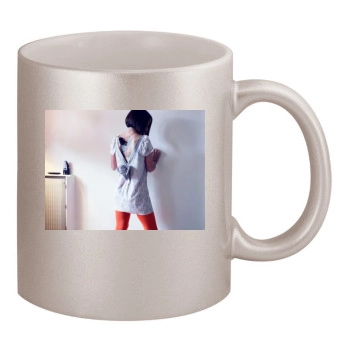 Alizee 11oz Metallic Silver Mug