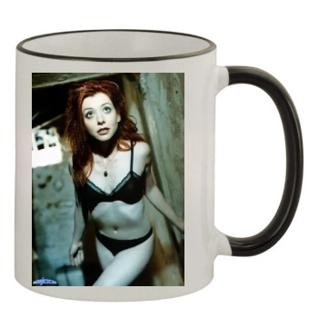 Alyson Hannigan 11oz Colored Rim & Handle Mug