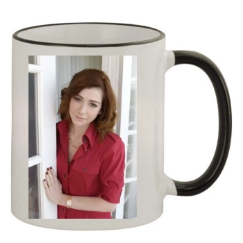 Alyson Hannigan 11oz Colored Rim & Handle Mug