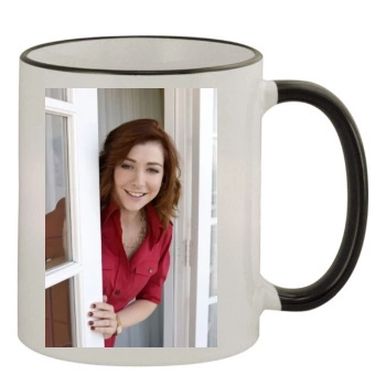 Alyson Hannigan 11oz Colored Rim & Handle Mug