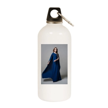 Alyson Stoner White Water Bottle With Carabiner