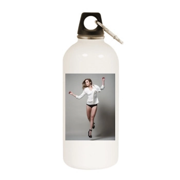 Alyson Stoner White Water Bottle With Carabiner