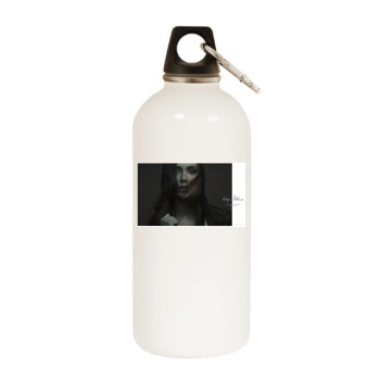 Alyson Stoner White Water Bottle With Carabiner