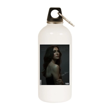 Alyson Stoner White Water Bottle With Carabiner