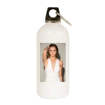 Alyson Stoner White Water Bottle With Carabiner