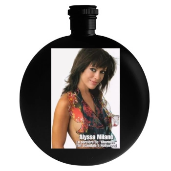 Alyssa Milano Round Flask