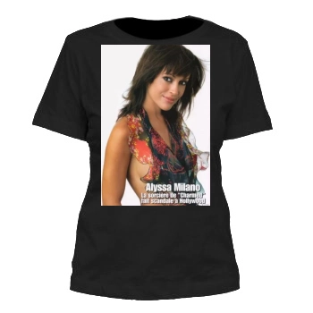 Alyssa Milano Women's Cut T-Shirt