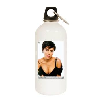 Alyssa Milano White Water Bottle With Carabiner