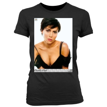 Alyssa Milano Women's Junior Cut Crewneck T-Shirt