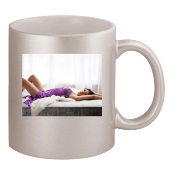 Alyssa Milano 11oz Metallic Silver Mug