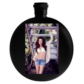 Alyssa Milano Round Flask