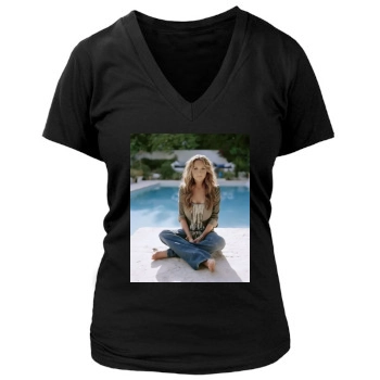 Amanda Bynes Women's Deep V-Neck TShirt