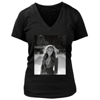 Amanda Bynes Women's Deep V-Neck TShirt