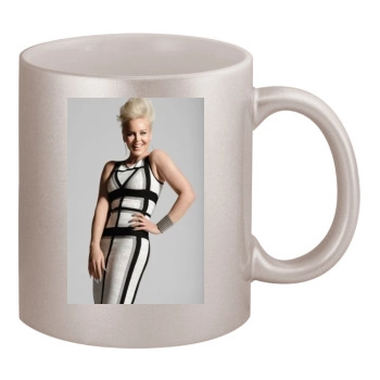 Abbie Cornish 11oz Metallic Silver Mug