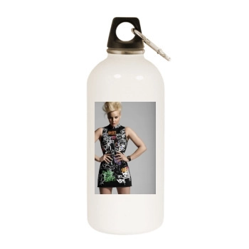 Abbie Cornish White Water Bottle With Carabiner