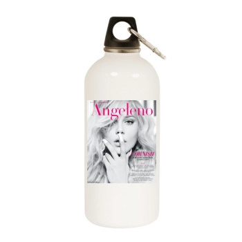 Abbie Cornish White Water Bottle With Carabiner