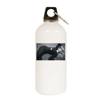 Abbie Cornish White Water Bottle With Carabiner