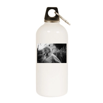 Abbie Cornish White Water Bottle With Carabiner