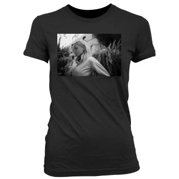 Abbie Cornish Women's Junior Cut Crewneck T-Shirt