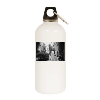 Abbie Cornish White Water Bottle With Carabiner