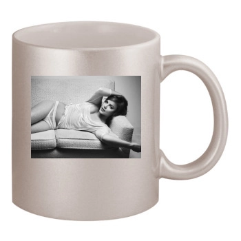 Abbie Cornish 11oz Metallic Silver Mug