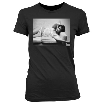 Abbie Cornish Women's Junior Cut Crewneck T-Shirt