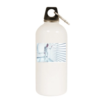 Abbie Cornish White Water Bottle With Carabiner