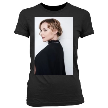 Abbie Cornish Women's Junior Cut Crewneck T-Shirt