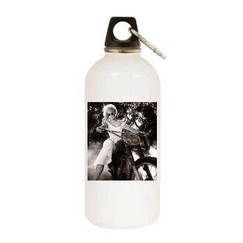 Abbie Cornish White Water Bottle With Carabiner