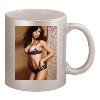 Adriana Lima 11oz Metallic Silver Mug