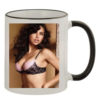 Adriana Lima 11oz Colored Rim & Handle Mug