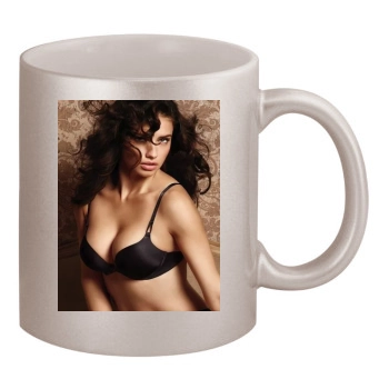 Adriana Lima 11oz Metallic Silver Mug