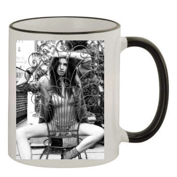 Adriana Lima 11oz Colored Rim & Handle Mug