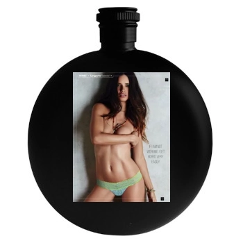 Adriana Lima Round Flask