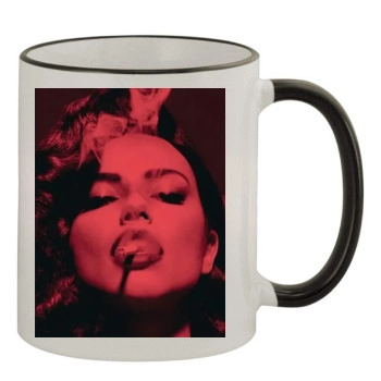 Adriana Lima 11oz Colored Rim & Handle Mug