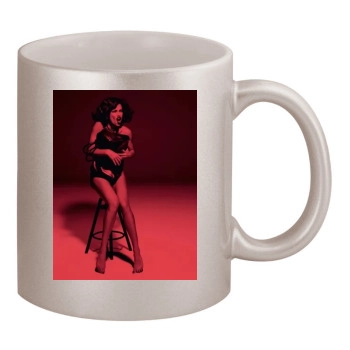 Adriana Lima 11oz Metallic Silver Mug