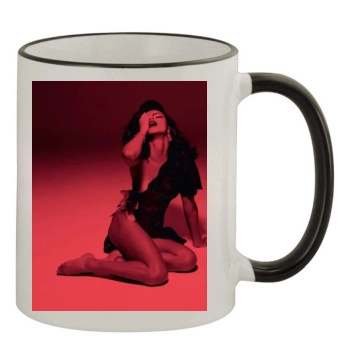 Adriana Lima 11oz Colored Rim & Handle Mug