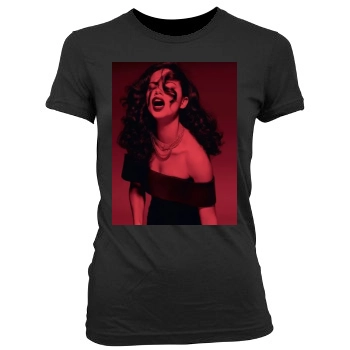 Adriana Lima Women's Junior Cut Crewneck T-Shirt