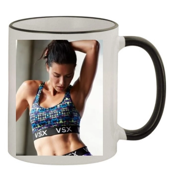 Adriana Lima 11oz Colored Rim & Handle Mug