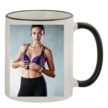 Adriana Lima 11oz Colored Rim & Handle Mug