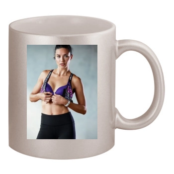 Adriana Lima 11oz Metallic Silver Mug