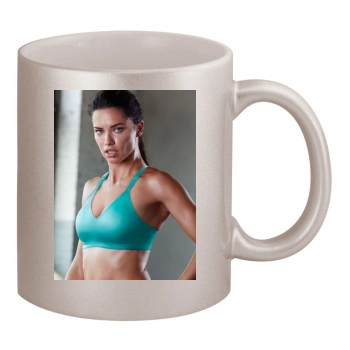 Adriana Lima 11oz Metallic Silver Mug