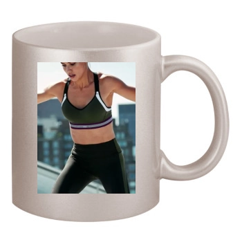 Adriana Lima 11oz Metallic Silver Mug