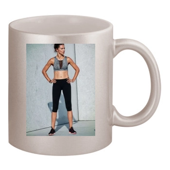 Adriana Lima 11oz Metallic Silver Mug